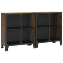 vidaXL 2 db rusztikus barna fém és MDF tárolószekrény 72 x 36 x 82 cm