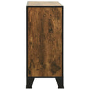 vidaXL 2 db rusztikus barna fém és MDF tárolószekrény 72 x 36 x 82 cm