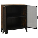 vidaXL 2 db rusztikus barna fém és MDF tárolószekrény 72 x 36 x 82 cm