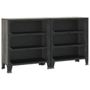 vidaXL 2 db szürke fém és MDF tárolószekrény 72 x 36 x 82 cm