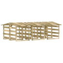 vidaXL 6 db impregnált fenyőfa pergola tetővel 100 x 90 x 100 cm