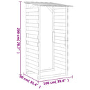 vidaXL 3 db impregnált fenyőfa pergola tetővel 100 x 90 x 200 cm
