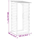 vidaXL 4 db impregnált fenyőfa pergola tetővel 100 x 90 x 200 cm