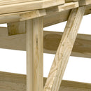 vidaXL 6 db impregnált fenyőfa pergola tetővel 100 x 90 x 200 cm