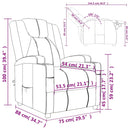 vidaXL barna műbőr dönthető fotel