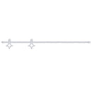 vidaXL fehér acél tolóajtó-szerelvényszett 200 cm