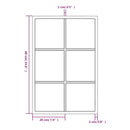vidaXL fekete fém fali tükör 60 x 40 cm