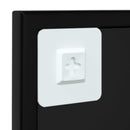 vidaXL fekete fém fali tükör 60 x 60 cm