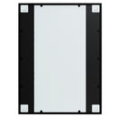 vidaXL fekete fém fali tükör 80 x 60 cm