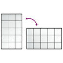 vidaXL fekete fém fali tükör 100 x 60 cm