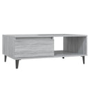 vidaXL szürke sonoma szerelt fa dohányzóasztal 90 x 60 x 35 cm