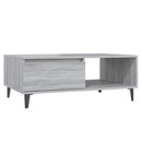 vidaXL szürke sonoma szerelt fa dohányzóasztal 90 x 60 x 35 cm
