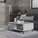 vidaXL szürke sonoma szerelt fa dohányzóasztal 90 x 60 x 35 cm