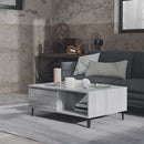 vidaXL szürke sonoma szerelt fa dohányzóasztal 90 x 60 x 35 cm
