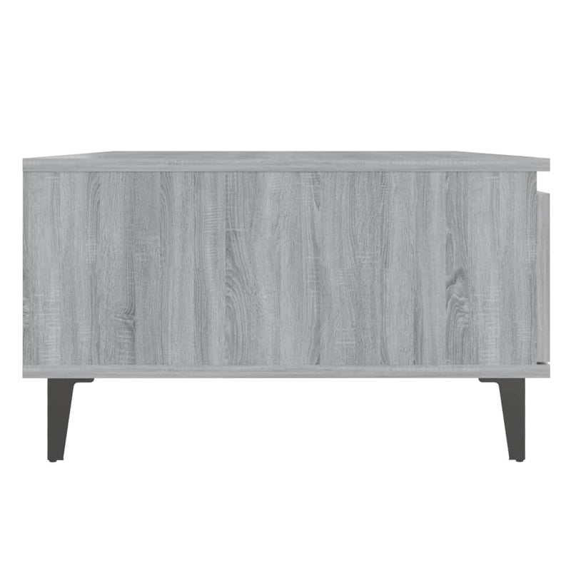 vidaXL szürke sonoma szerelt fa dohányzóasztal 90 x 60 x 35 cm
