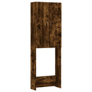 vidaXL füstös tölgy mosógépszekrény 64 x 25,5 x 190 cm