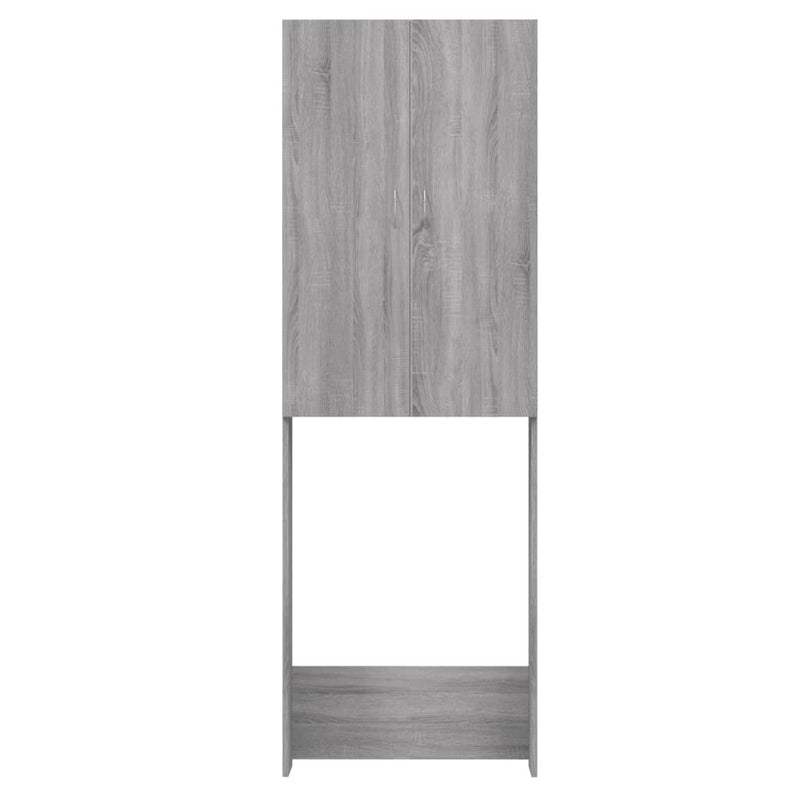 vidaXL szürke sonoma színű mosógépszekrény 64 x 25,5 x 190 cm