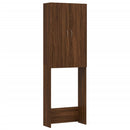 vidaXL barna tölgy színű mosógépszekrény 64 x 25,5 x 190 cm