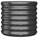 vidaXL antracitszürke horganyzott acél kerti ültetőláda 40 x 40 x 36 cm