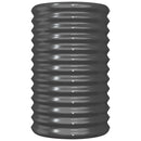 vidaXL antracitszürke horganyzott acél kerti ültetőláda 40 x 40 x 68 cm