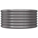 vidaXL antracitszürke horganyzott acél kerti ültetőláda 80 x 80 x 36 cm