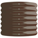 vidaXL barna porszórt acél kerti magaságyás 114x40x36 cm