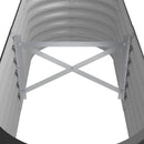 vidaXL antracitszürke porszórt acél kerti magaságyás 114x40x36 cm