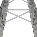 vidaXL ezüstszínű horganyzott acél kerti magaságyás 224x40x36 cm