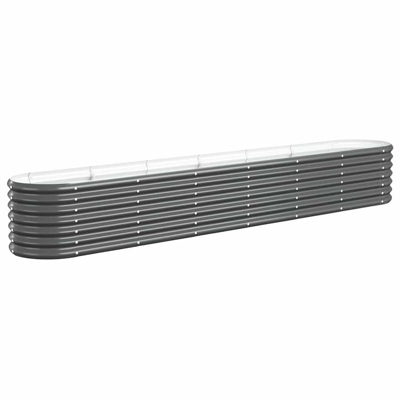 vidaXL antracitszürke horganyzott acél kerti magaságyás 260x40x36 cm