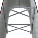 vidaXL barna porszórt acél kerti magaságyás 114x40x68 cm