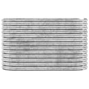 vidaXL ezüstszínű horganyzott acél kerti magaságyás 114x40x68 cm