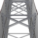 vidaXL barna porszórt acél kerti magaságyás 224x40x68 cm