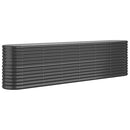 vidaXL antracitszürke porszórt acél kerti magaságyás 260x40x68 cm