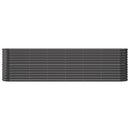 vidaXL antracitszürke porszórt acél kerti magaságyás 260x40x68 cm