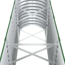 vidaXL zöld porszórt acél kerti magaságyás 332x40x68 cm