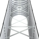 vidaXL antracitszürke porszórt acél kerti magaságyás 332x40x68 cm