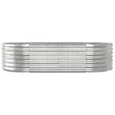 vidaXL ezüstszínű horganyzott acél kerti magaságyás 152x80x36 cm