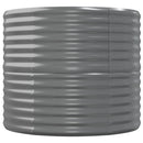 vidaXL szürke horganyzott acél kerti magaságyás 152x80x68 cm