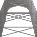 vidaXL szürke horganyzott acél kerti magaságyás 224x80x68 cm