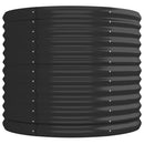 vidaXL antracitszürke horganyzott acél kerti magaságyás 224x80x68 cm