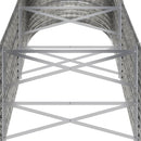 vidaXL ezüstszínű horganyzott acél kerti magaságyás 224x80x68 cm