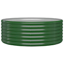 vidaXL zöld horganyzott acél kerti magaságyás 100 x 100 x 36 cm