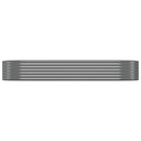 vidaXL szürke porszórt acél kerti magaságyás 249x100x36 cm