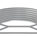 vidaXL szürke horganyzott acél kerti magaságyás 396x100x36 cm