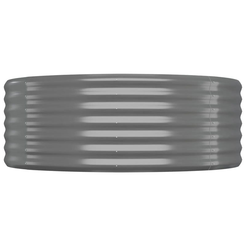 vidaXL szürke horganyzott acél kerti magaságyás 507x100x36 cm