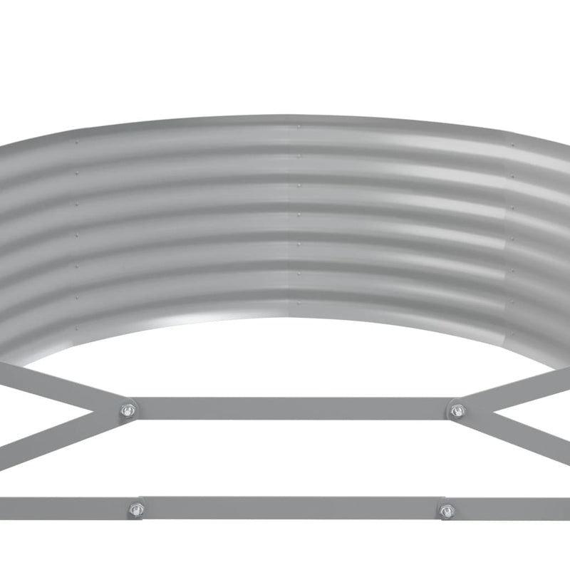 vidaXL szürke horganyzott acél kerti magaságyás 507x100x36 cm