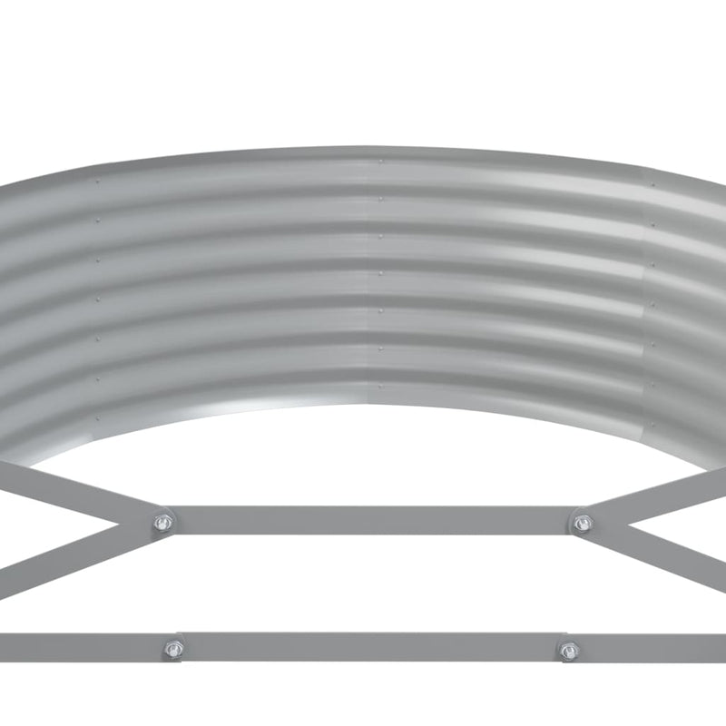 vidaXL antracitszürke horganyzott acél kerti magaságyás 507x100x36 cm