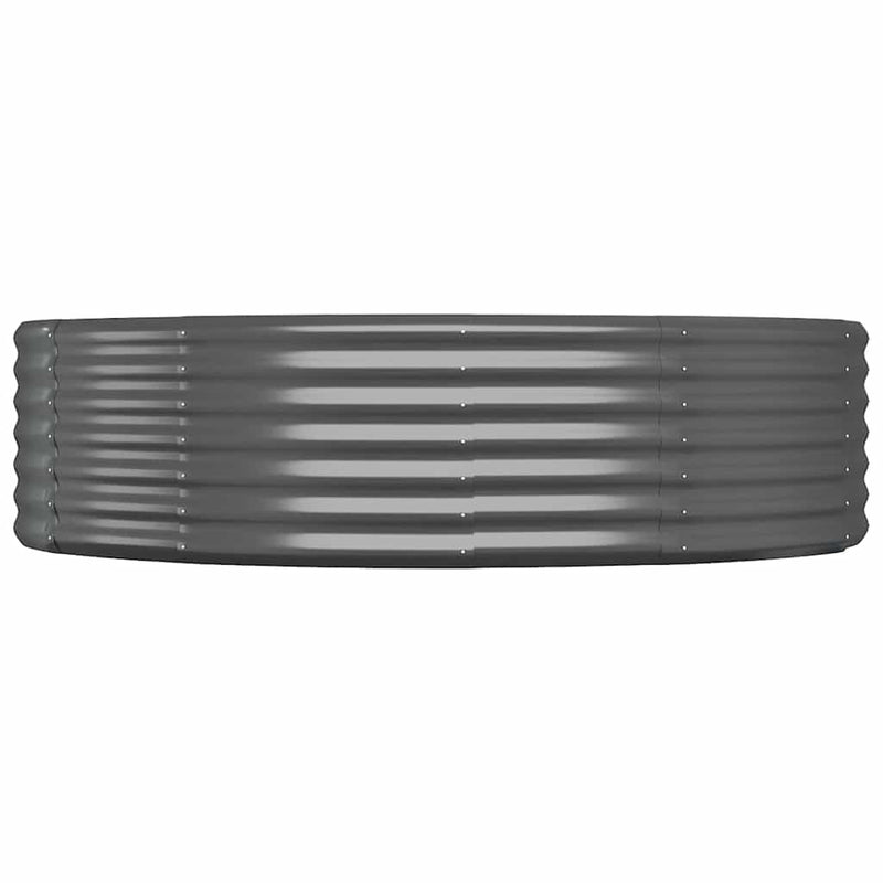vidaXL antracitszürke horganyzott acél kerti magaságyás 214x140x36 cm
