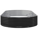 vidaXL antracit színű horganyzott acél kerti magaságyás 296 x 140 x 36 cm