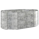 vidaXL ezüstszínű horganyzott acél kerti magaságyás 175x100x68 cm